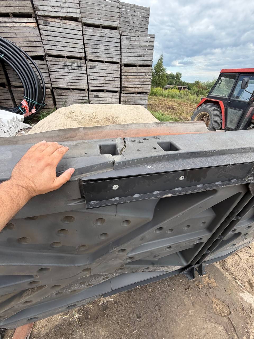 Zdjęcie 20 z naprawy — Naprawa podłogi zsypowej kombajnu Massey Ferguson Ideal 7 — Bielica