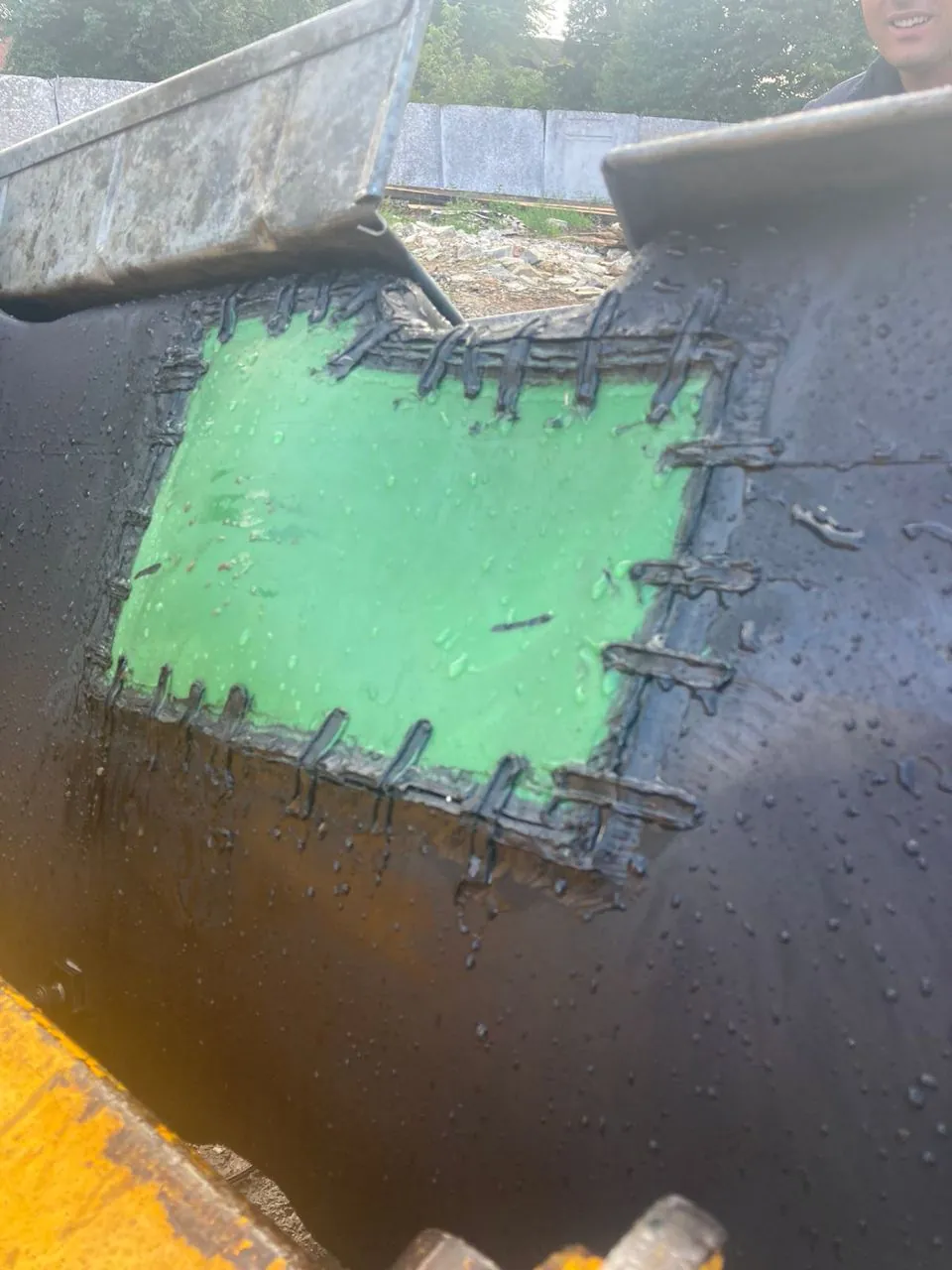 Naprawa zbiornika paliwa Claas Lexion 760 — wrzesień 2023